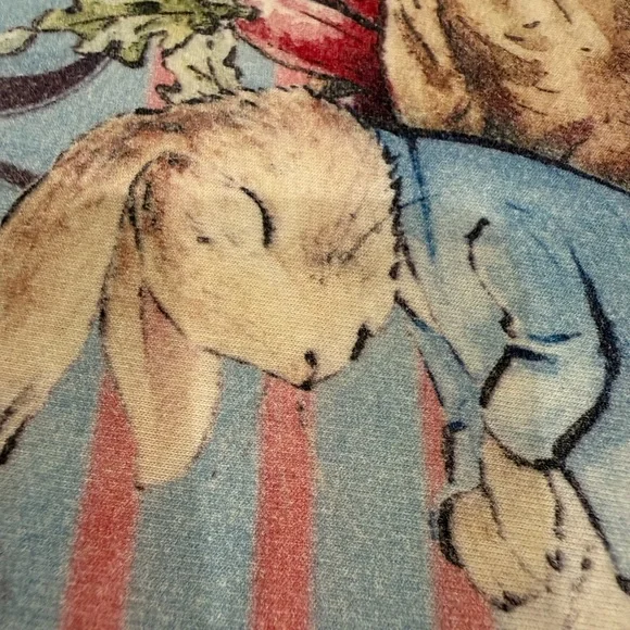 Gucci Kids Pastel Striped Tee with Bunny Design - Picture 9 of 10